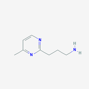 3-(4-Methylpyrimidin-2-yl)propan-1-amine - 