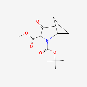 2-Tert-butyl 3-methyl 4-oxo-2-azabicyclo[3.1.1]heptane-2,3-dicarboxylate - 