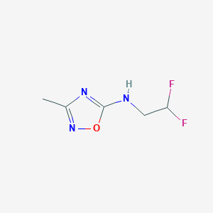 N-(2,2-Difluoroethyl)-3-methyl-1,2,4-oxadiazol-5-amine - 