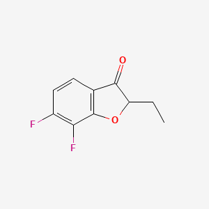 2-Ethyl-6,7-difluoro-2,3-dihydro-1-benzofuran-3-one - 