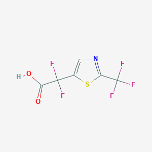2,2-Difluoro-2-[2-(trifluoromethyl)-1,3-thiazol-5-yl]aceticacid - 