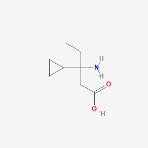 3-Amino-3-cyclopropylpentanoic acid - 