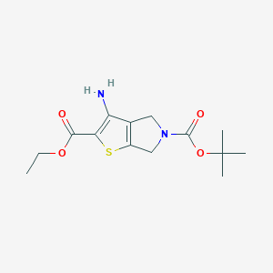 5-tert-Butyl 2-ethyl 3-amino-4H,5H,6H-thieno[2,3-c]pyrrole-2,5-dicarboxylate - 