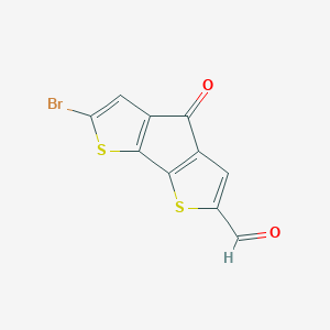 10-Bromo-7-oxo-3,11-dithiatricyclo[6.3.0.0,2,6]undeca-1(8),2(6),4,9-tetraene-4-carbaldehyde - 