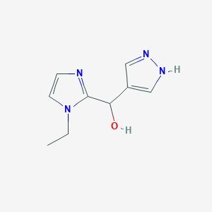 (1-Ethyl-1H-imidazol-2-YL)(1H-pyrazol-4-YL)methanol - 