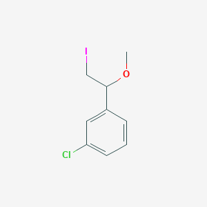 1-Chloro-3-(2-iodo-1-methoxyethyl)benzene - 