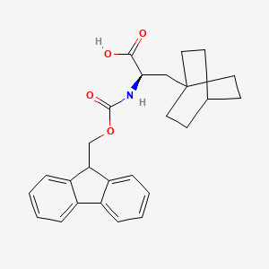 (R)-2-((((9H-Fluoren-9-yl)methoxy)carbonyl)amino)-3-(bicyclo[2.2.2]octan-1-yl)propanoic acid - 