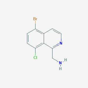 (5-Bromo-8-chloroisoquinolin-1-yl)methanamine - 