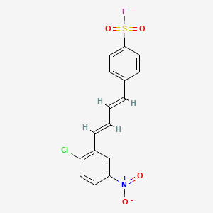 4-(4-(2-Chloro-5-nitrophenyl)buta-1,3-dien-1-yl)benzene-1-sulfonyl fluoride - 31368-34-0