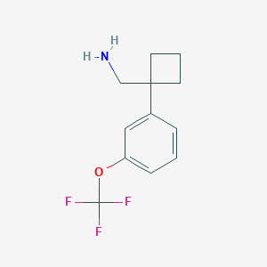 (1-(3-(Trifluoromethoxy)phenyl)cyclobutyl)methanamine - 