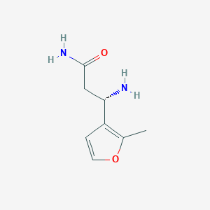 (3S)-3-Amino-3-(2-methylfuran-3-yl)propanamide - 