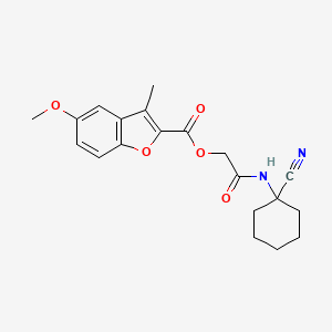 2-((1-Cyanocyclohexyl)amino)-2-oxoethyl 5-methoxy-3-methylbenzofuran-2-carboxylate - 