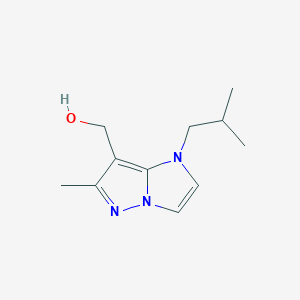 (1-isobutyl-6-methyl-1H-imidazo[1,2-b]pyrazol-7-yl)methanol - 