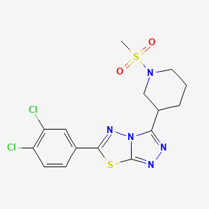 6-(3,4-Dichlorophenyl)-3-[1-(methylsulfonyl)-3-piperidinyl][1,2,4]triazolo[3,4-b][1,3,4]thiadiazole - 