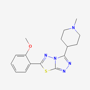 6-(2-Methoxyphenyl)-3-(1-methyl-4-piperidinyl)[1,2,4]triazolo[3,4-b][1,3,4]thiadiazole - 