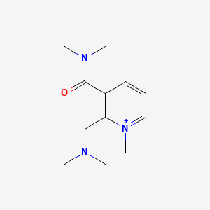 2-[(Dimethylamino)methyl]-3-(dimethylcarbamoyl)-1-methylpyridinium - 