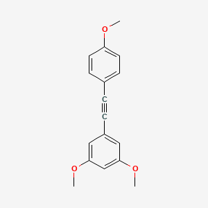 Benzene, 1,3-dimethoxy-5-[(4-methoxyphenyl)ethynyl]- - 400608-31-3
