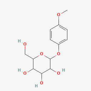 2-(Hydroxymethyl)-6-(4-methoxyphenoxy)oxane-3,4,5-triol - 