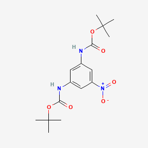 3-t-But-(oxycarboxylamino-5-nitrophenyl) carbamic acid t-butyl ester - 887578-50-9