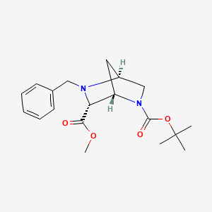 (1S,4S,6R)-2-tert-Butyl 6-methyl 5-benzyl-2,5-diazabicyclo[2.2.1]heptane-2,6-dicarboxylate - 