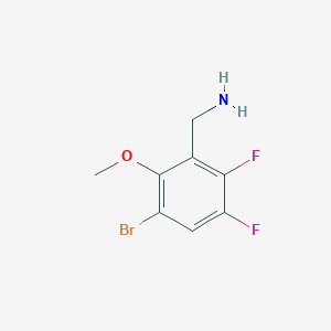 3-Bromo-5,6-difluoro-2-methoxybenzylamine - 
