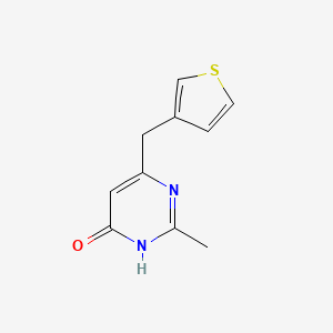 2-Methyl-6-(thiophen-3-ylmethyl)pyrimidin-4-ol - 