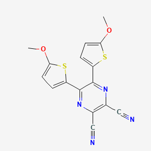 5,6-Bis(5-methoxythiophen-2-yl)pyrazine-2,3-dicarbonitrile - 