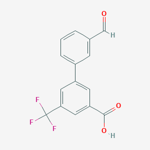 3-(3-Formylphenyl)-5-trifluoromethylbenzoic acid - 1261901-47-6