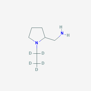 2-(Aminomethyl)-1-ethylpyrrolidine-d5 - 