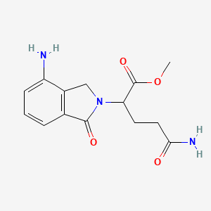 Methyl 5-amino-2-(4-amino-1-oxoisoindolin-2-yl)-5-oxopentanoate - 