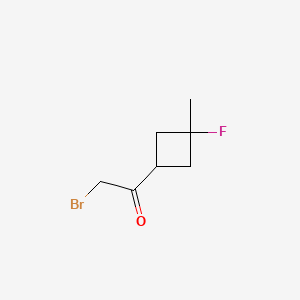 2-Bromo-1-(3-fluoro-3-methylcyclobutyl)ethan-1-one - 