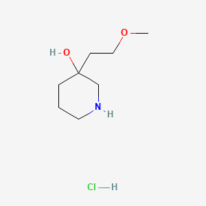 3-(2-Methoxyethyl)piperidin-3-ol hydrochloride - 2913278-21-2