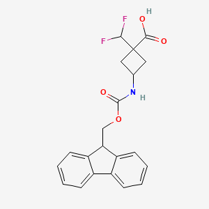 (1s,3s)-1-(difluoromethyl)-3-({[(9H-fluoren-9-yl)methoxy]carbonyl}amino)cyclobutane-1-carboxylic acid, cis - 