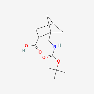 1-({[(Tert-butoxy)carbonyl]amino}methyl)bicyclo[2.1.1]hexane-2-carboxylic acid - 