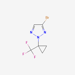 4-bromo-2-[1-(trifluoromethyl)cyclopropyl]-2H-1,2,3-triazole - 
