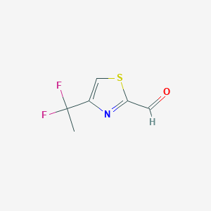 4-(1,1-Difluoroethyl)-1,3-thiazole-2-carbaldehyde - 