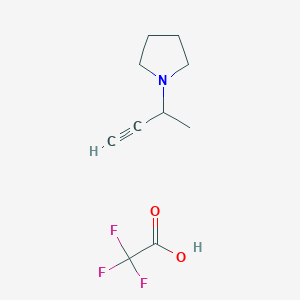 1-(But-3-yn-2-yl)pyrrolidine,trifluoroaceticacid - 