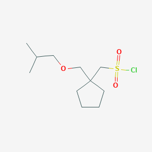 (1-(Isobutoxymethyl)cyclopentyl)methanesulfonyl chloride - 