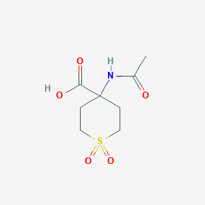 4-acetamido-1,1-dioxothiane-4-carboxylic acid - 