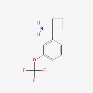 1-(3-(Trifluoromethoxy)phenyl)cyclobutan-1-amine - 
