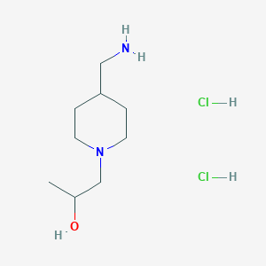 1-[4-(Aminomethyl)piperidin-1-yl]propan-2-ol dihydrochloride - 