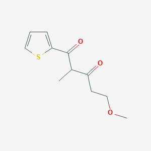 5-Methoxy-2-methyl-1-(thiophen-2-yl)pentane-1,3-dione - 
