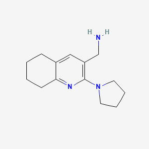 (2-(Pyrrolidin-1-yl)-5,6,7,8-tetrahydroquinolin-3-yl)methanamine - 