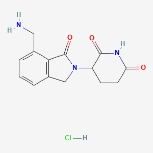 3-[7-(aminomethyl)-1-oxo-2,3-dihydro-1H-isoindol-2-yl]piperidine-2,6-dionehydrochloride - 