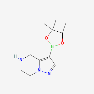 3-(4,4,5,5-Tetramethyl-1,3,2-dioxaborolan-2-yl)-4,5,6,7-tetrahydropyrazolo[1,5-a]pyrazine - 
