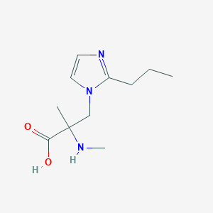 2-Methyl-2-(methylamino)-3-(2-propyl-1h-imidazol-1-yl)propanoic acid - 