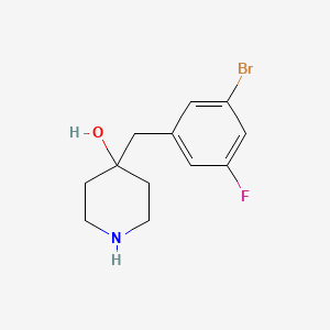 4-(3-Bromo-5-fluorobenzyl)piperidin-4-ol - 