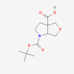 1-[(tert-butoxy)carbonyl]-hexahydro-1H-furo[3,4-b]pyrrole-3a-carboxylicacid - 