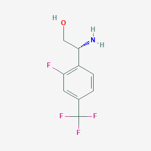 (r)-2-Amino-2-(2-fluoro-4-(trifluoromethyl)phenyl)ethan-1-ol - 
