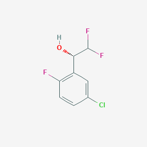 (1S)-1-(5-chloro-2-fluorophenyl)-2,2-difluoroethan-1-ol - 